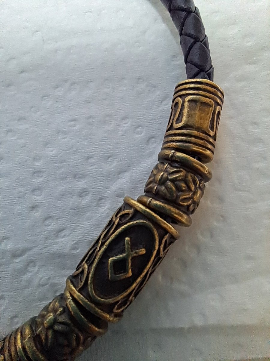 Leather Viking Bracelet Unisex 