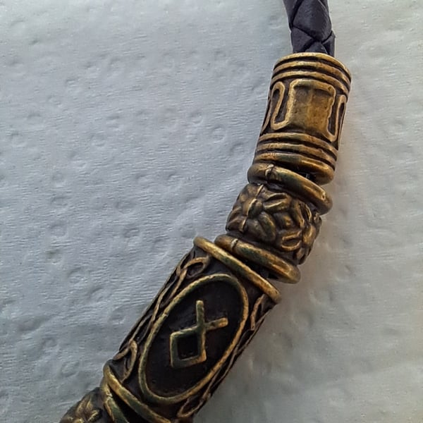 Leather Viking Bracelet Unisex 