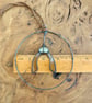 Stained Glass Sycamore Seed Mini Wreath, Autumnal Tiffany Suncatcher - Image 5