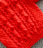 16" Red Aran Jacket with Hood - Image 5
