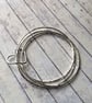 3 Entwined Sterling Silver Bangles, Silver Russian Bangle  - Image 3