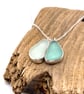 Sea Glass Cluster Necklace - Image 2