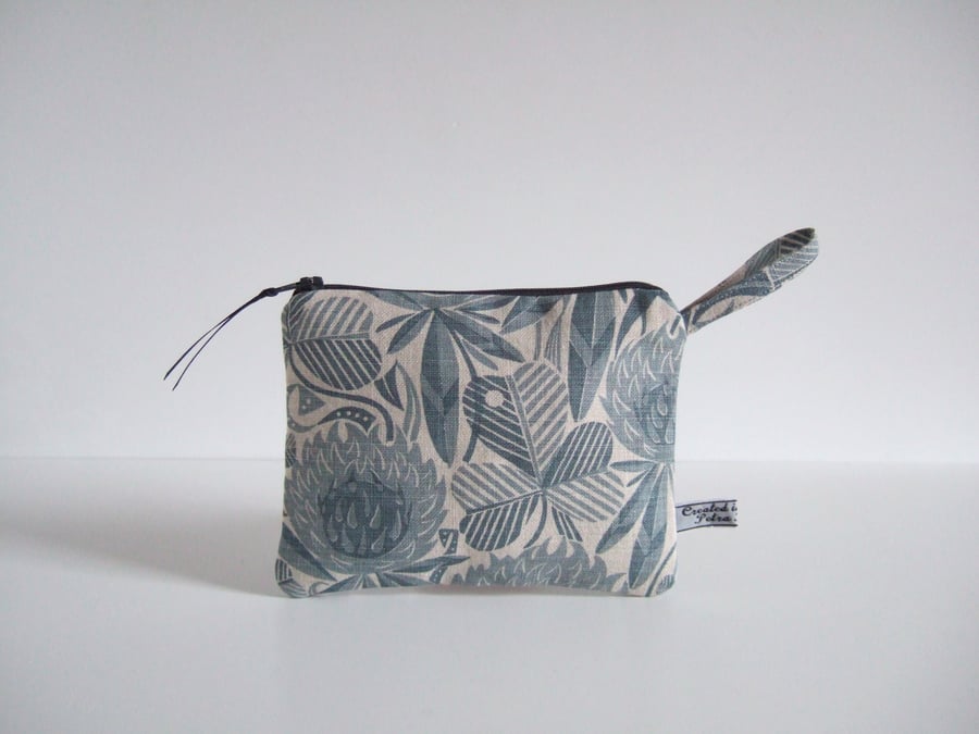  SOLD craft Make up bag in a handprint style with clover 