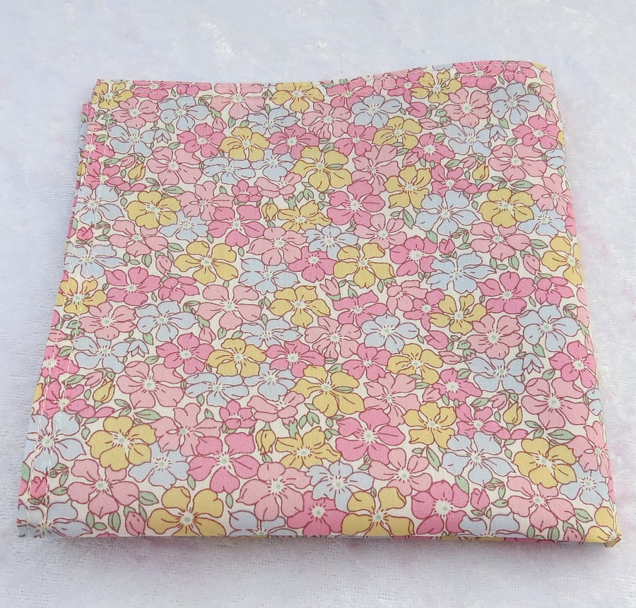 Liberty Tana Lawn handkerchief, ladies handkerchief, floral