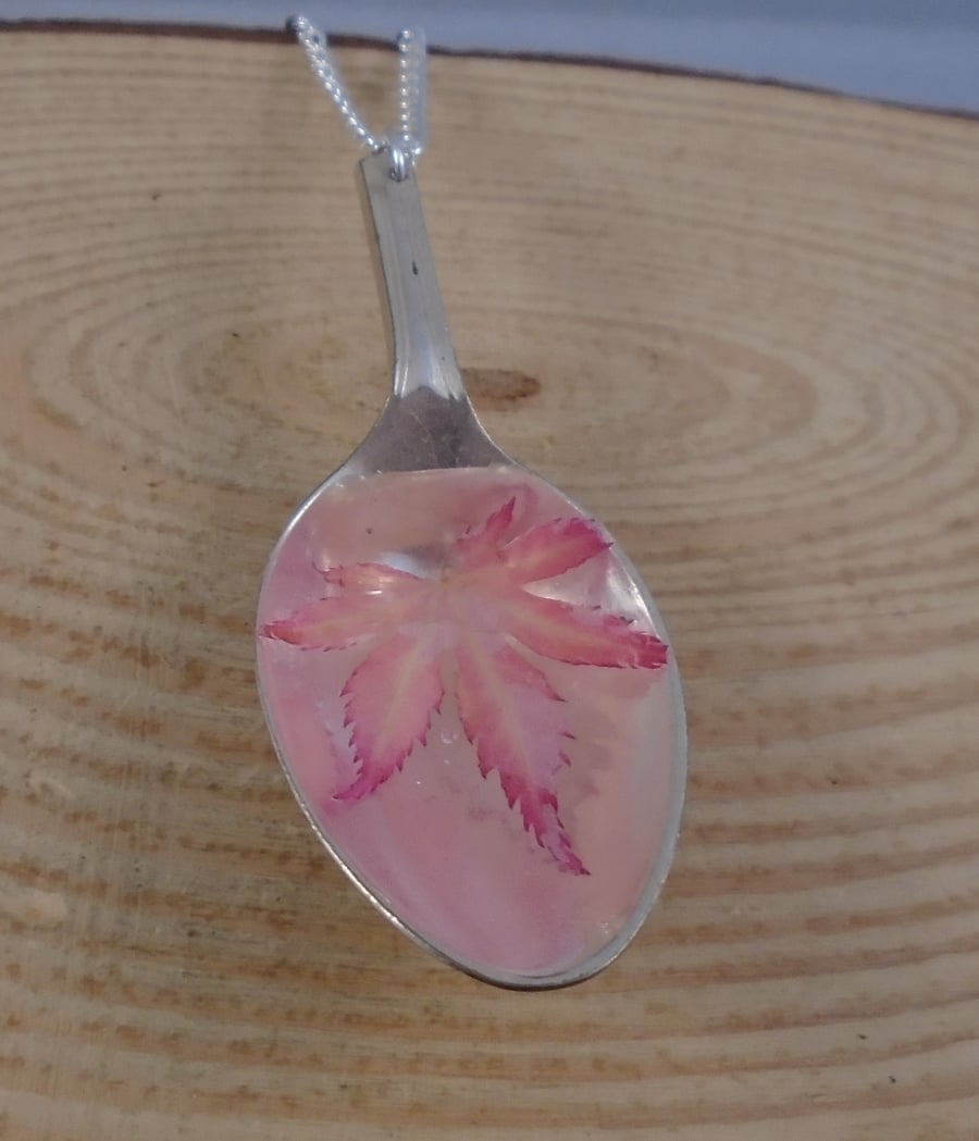 Upcycled Silver Plated Acer Spoon Necklace SPN101905