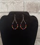 Rainbow tear drop earrings handmade - Image 3