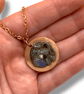 Labradorite Copper Geode Pendant - Free Postage - Image 2