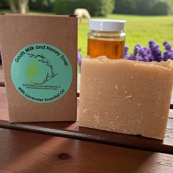 Goats Milk Soap with Honey & Lavender Essential Oil