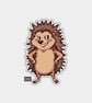 Funny Vinyl Sticker For Adults - Hedgehog