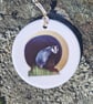 Starlight Badger Ceramic Hanging Bauble 