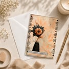 Greeting card "There is beauty in simplicity " II