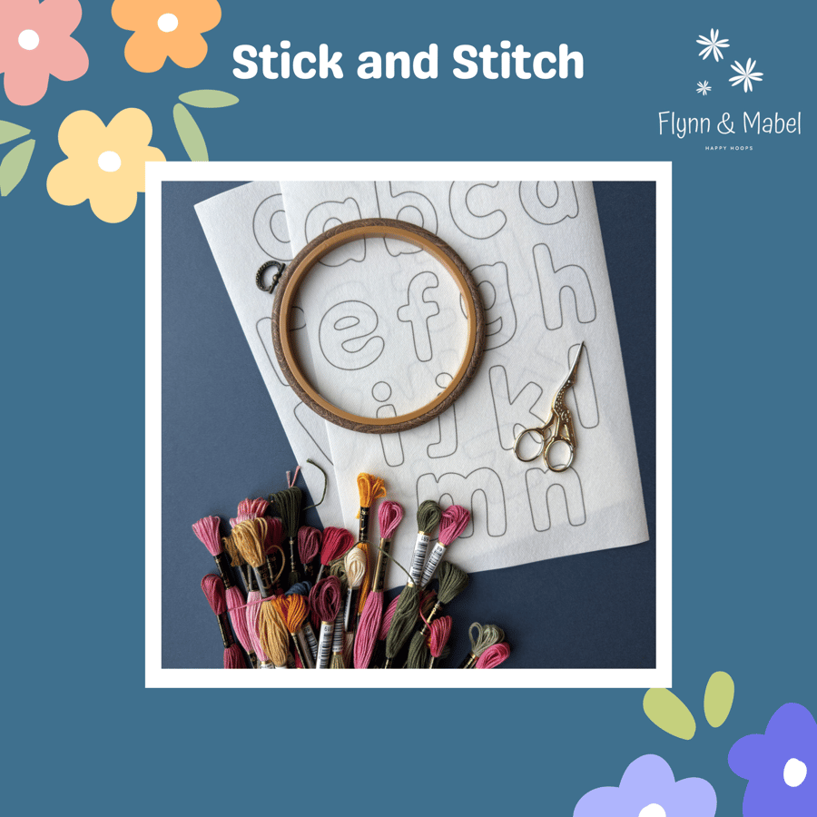 Stick and Stitch Blank Letter Embroidery Designs