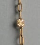 Gold Filled Chain Necklace with Vintage Czech Glass Flower Beads - Image 3