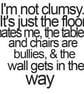 I'm Not Clumsy Fridge Magnet - Image 2