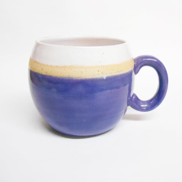 Mug Huggable Cloudy Purple Ceramic.