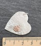 Paw on heart pendant in reticulated sterling silver - Image 4