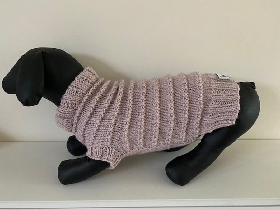Dog Jumper - Ideal for a Miniature Dachshund or Small Dog, Roll Neck