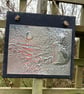 Moon-Gazing Hare in Pewter on Slate - Image 2