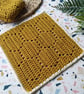 Crochet Cotton Set of 2 Honeycomb Pattern Cotton Wash Cloth Dish Cloth - Image 5