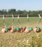 Tiny Glass Mallard Duck Stitch Marker - Image 3