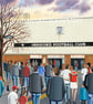 Hereford. Framed & Unframed Art Print, Football Club FC, Edgar St Stadium Gift - Image 2