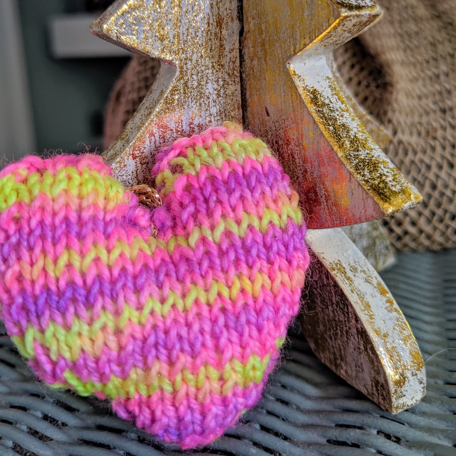 SALE Neon mini heart decoration