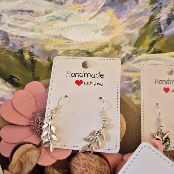 CUTE LEAFY FERN EARRINGS 