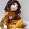 Penny, 21" Cloth Doll, Dressed Rag Doll, Adult Collectable Art Doll 