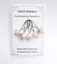 Lampwork Stitch Markers - Bench Sweepings - Image 2