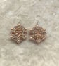 Flat big flower earrings  - Image 4