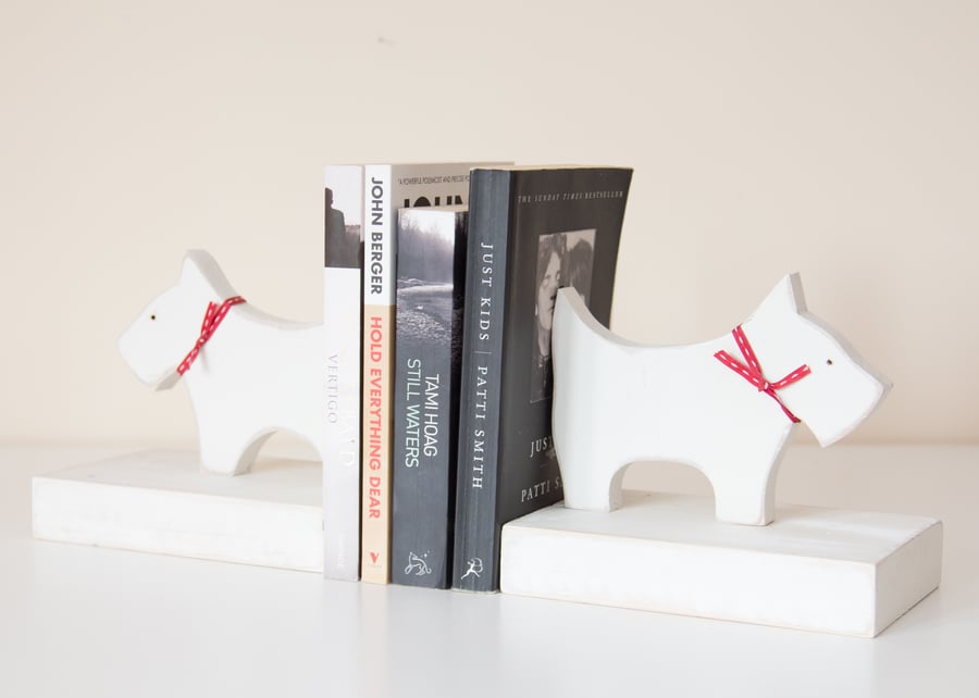Scottie or Westie Bookends 