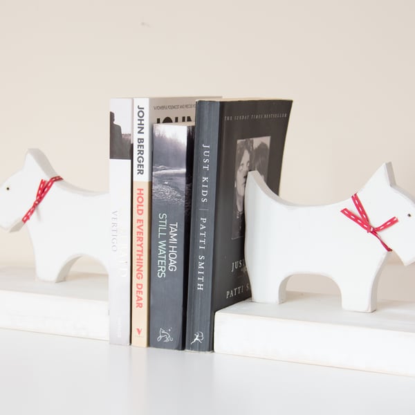Scottie or Westie Bookends 