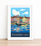 Amsterdam travel poster print by Artist Susie West - Image 2
