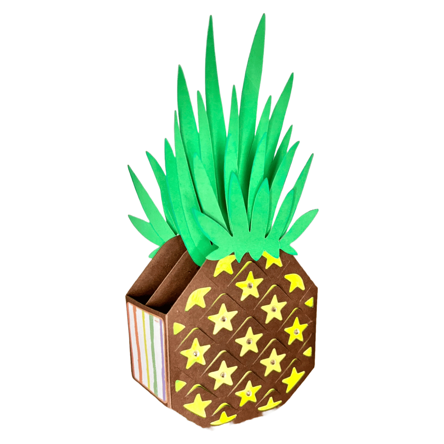 Perfectly Imperfect - 3D Pineapple Pop Up Box Card 