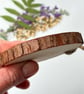 Pressed Marigold Flower Wood Slice – Hand Painted Rustic Botanical Hanging - Image 5