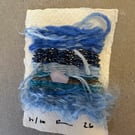 Beaded miniature weaving on paper 10 of 10