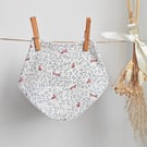 Foxes and Leaves Print Baby Bib Bandana Style
