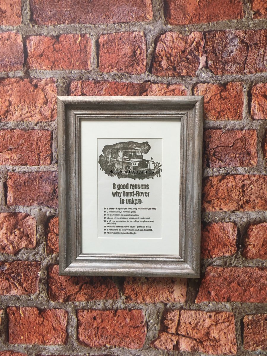 Land Rover framed print 