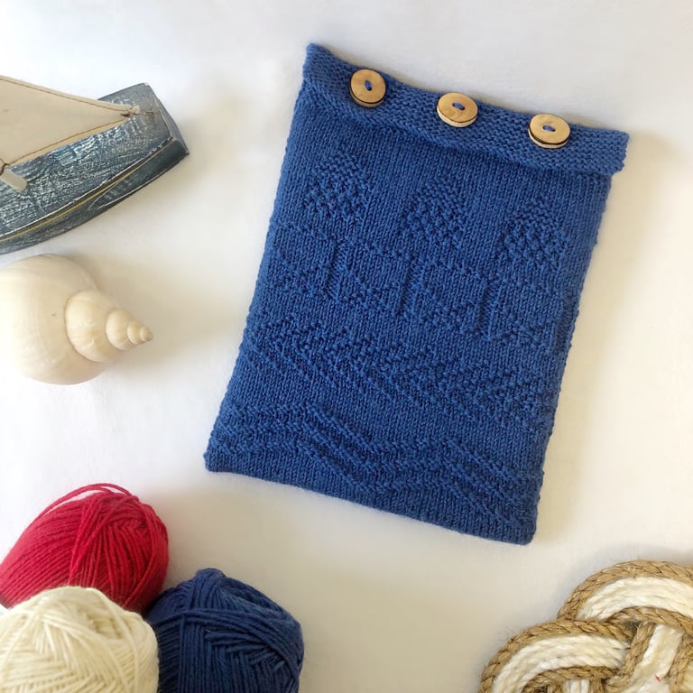 Modern Guernsey Knitting Tablet Cover Kit