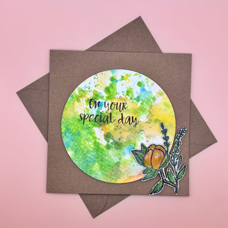 Handmade Bright Special Day Card