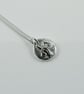 Sterling Silver Pebble Necklace with Snowdrops - Image 6