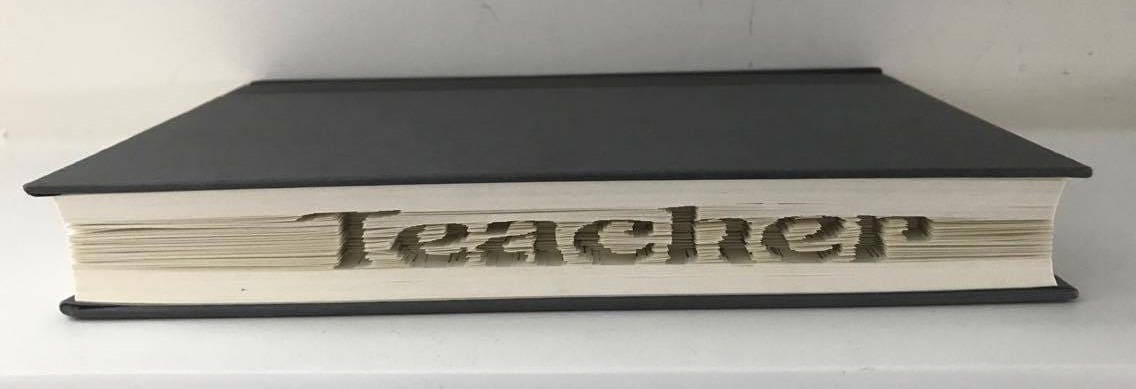 Teacher CUT & FOLD Book Folding Pattern - EMAILED PDF PATTERN