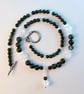 Bloodstone And Clear Quartz Necklace - April Birthstone - Handmade In Devon - Image 4