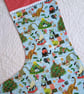 Cool Cats Christmas Stocking, large stocking can be personalised - Image 3