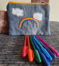 Rainbow Pencil Case - Running Stitch Cloud - Image 1