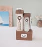 Tall Wooden Sea Huts with Clay Flower and Seagull 'By the Sea'