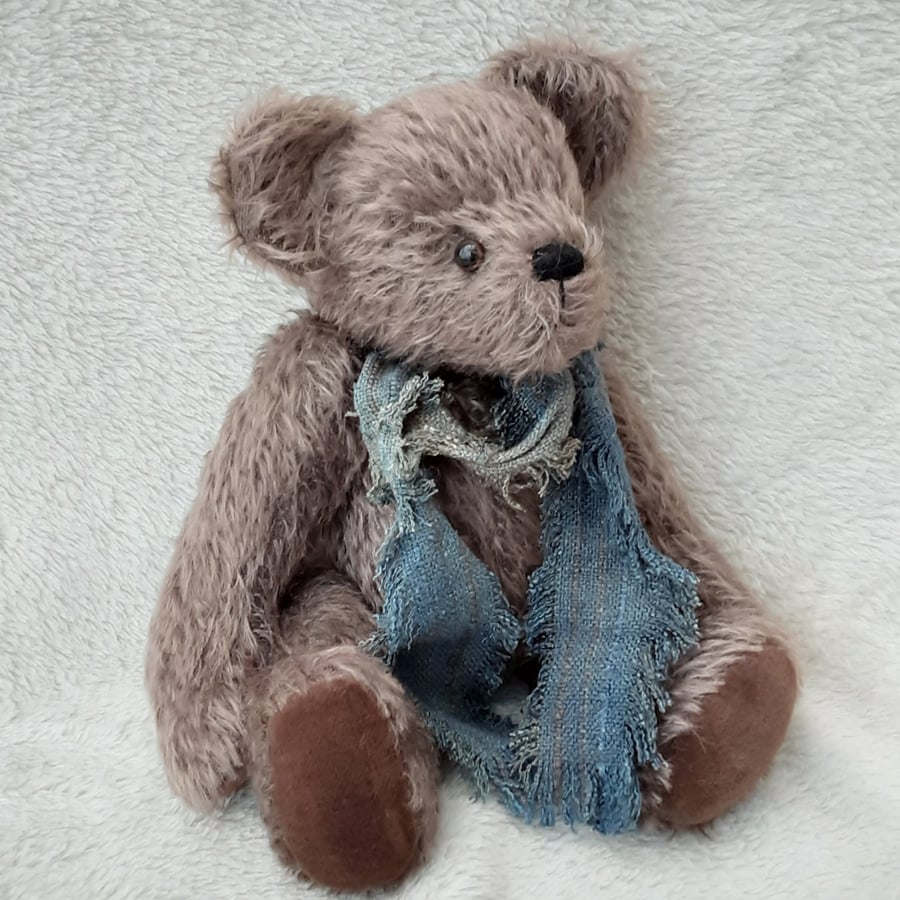 Oscar Bear, Original prototype artist bear from my kit, Mohair Teddy Bear
