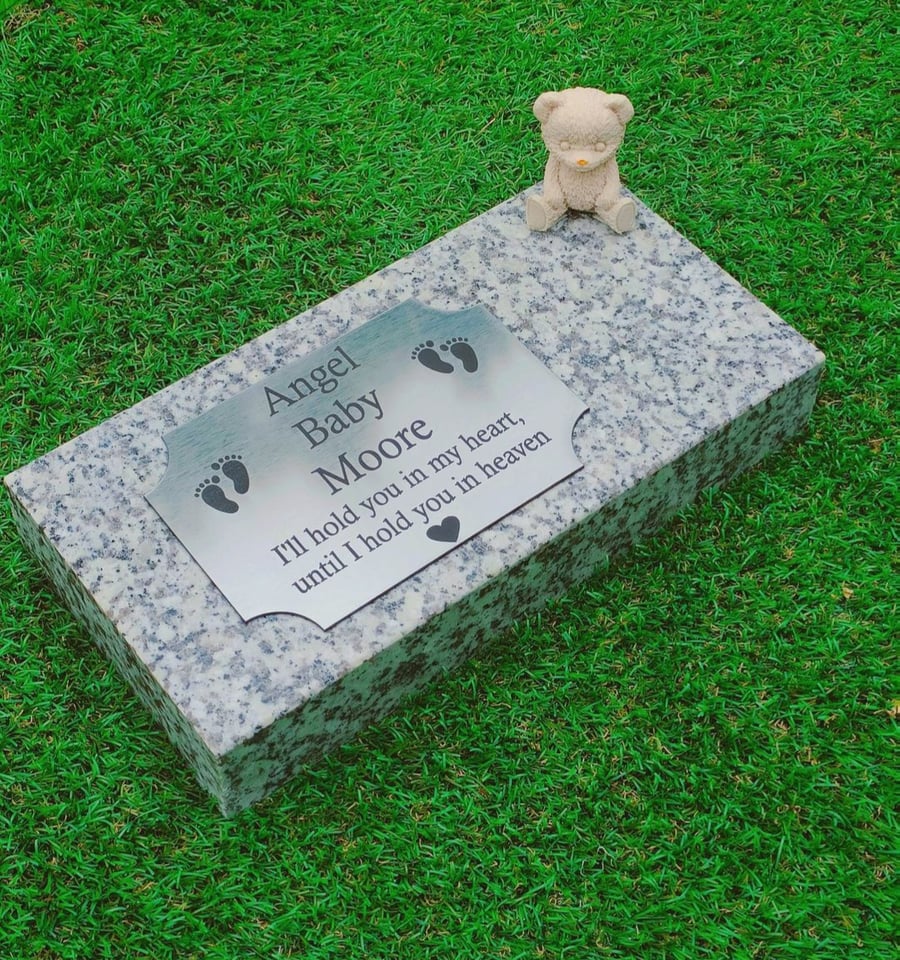  Baby Memorial Grave Plaque Grave stone Infant Cemetery Plaque Grave Memorial 