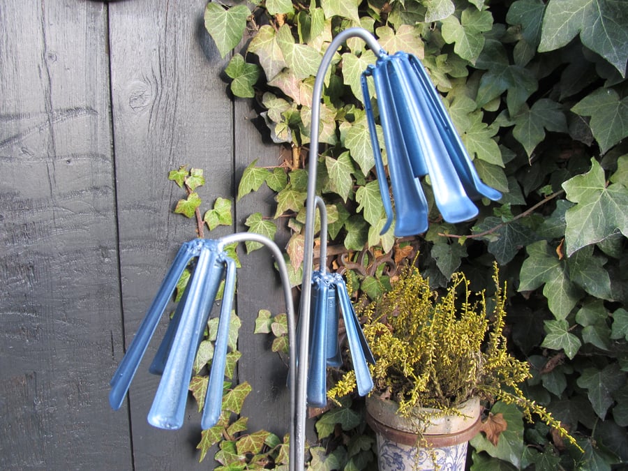 Mother's Day Gift - Metal Bluebells Garden Ornament