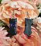 Black cat with purple bow - Image 4